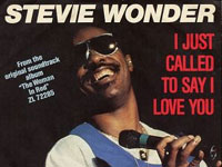 Okadka singla "I Just Called to Say I Love You" Stevie'ego Wondera